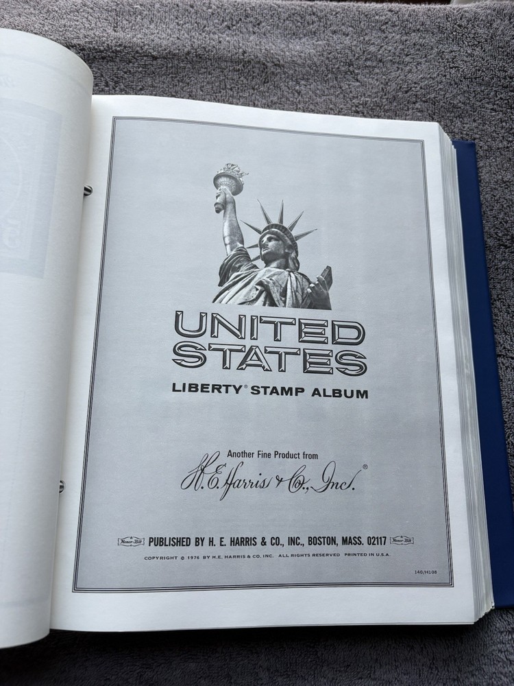 1976 H.E. Harris United States Liberty Stamp Album Mint FREE SHIPPING