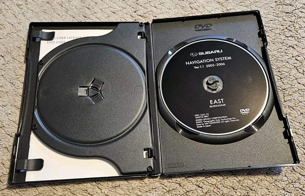 2005-2006 Subaru Navigation System DVD's Tested Plays