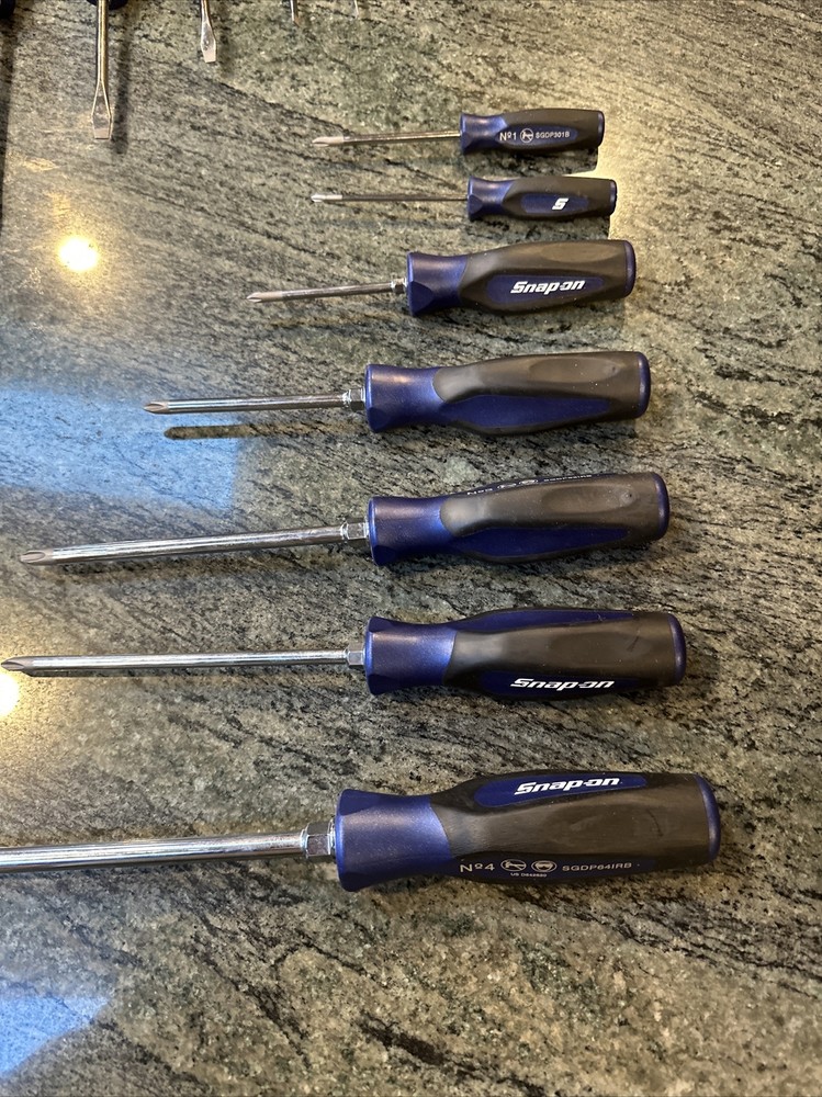 Snap On sgdx160bfmb pc screwdriver set 8 phillips 8 flat