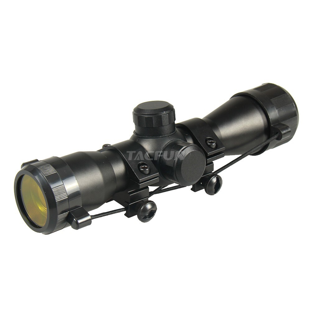 TACFUN Tactical 4X32 Compact Scope /w picatinny Rings
