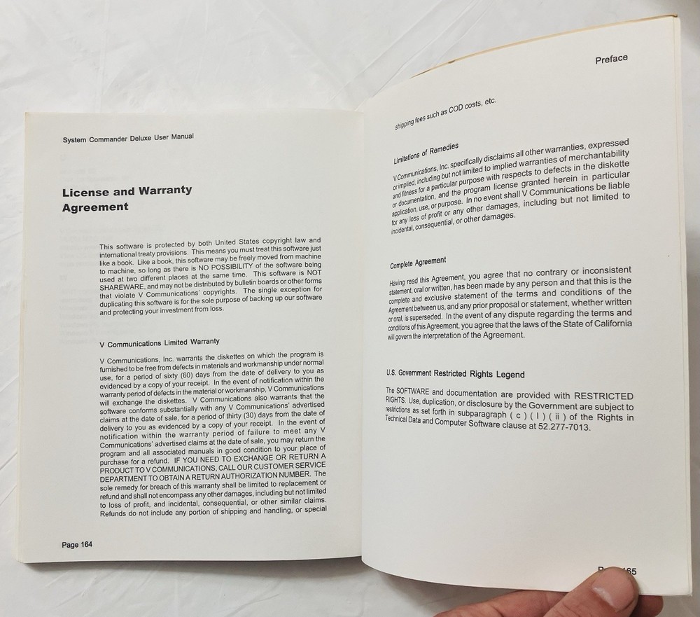 System Commander Deluxe User Manual VCOM Partitioning Guide Windows Linux (1998)