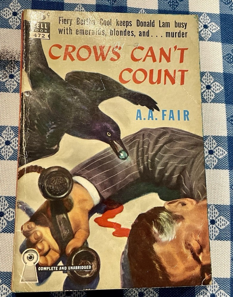 Crows Can’t Count by A. A. Fair Dell Map Back 472 1946