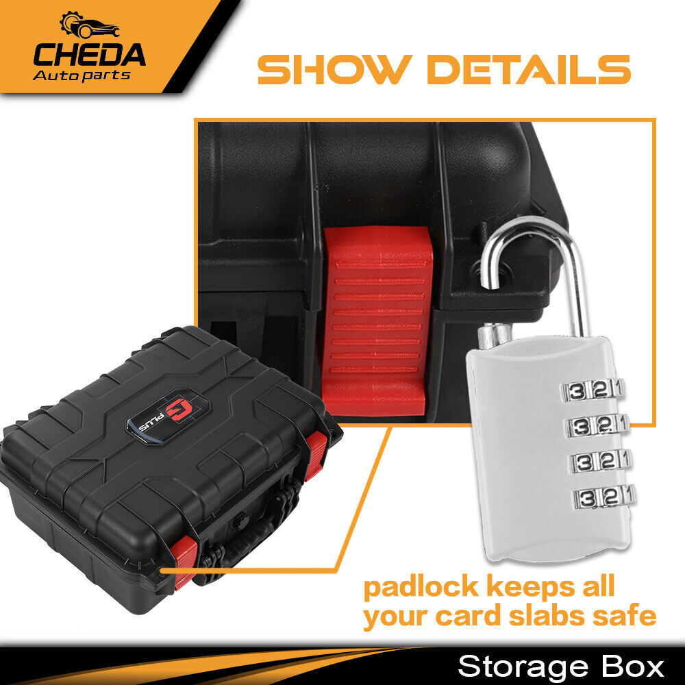 [50CT 150CT] Weatherproof Graded Card Storage Box Case Slab Holder Protector NEW