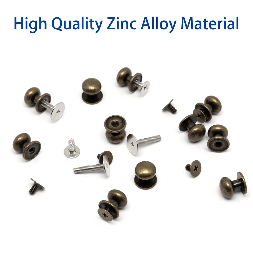 32Pcs Mini Drawer Pulls Small Knobs Metal Round Mini Knobs Handles for Wood Case