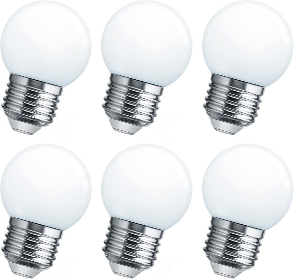 LED Night Light Bulb, Globe Small LED Light Bulbs 15W Equivalent, E26 Medium Scr