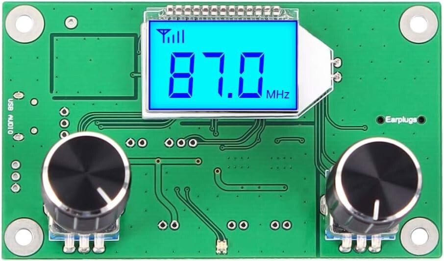 76-108MHZ FM Digital Wireless Receiver Radio Module Stereo LCD Display DSP PLL