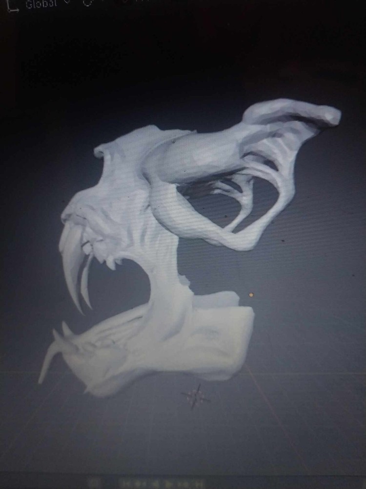Digital 3d print STL file Vampire Jaw Face Mask