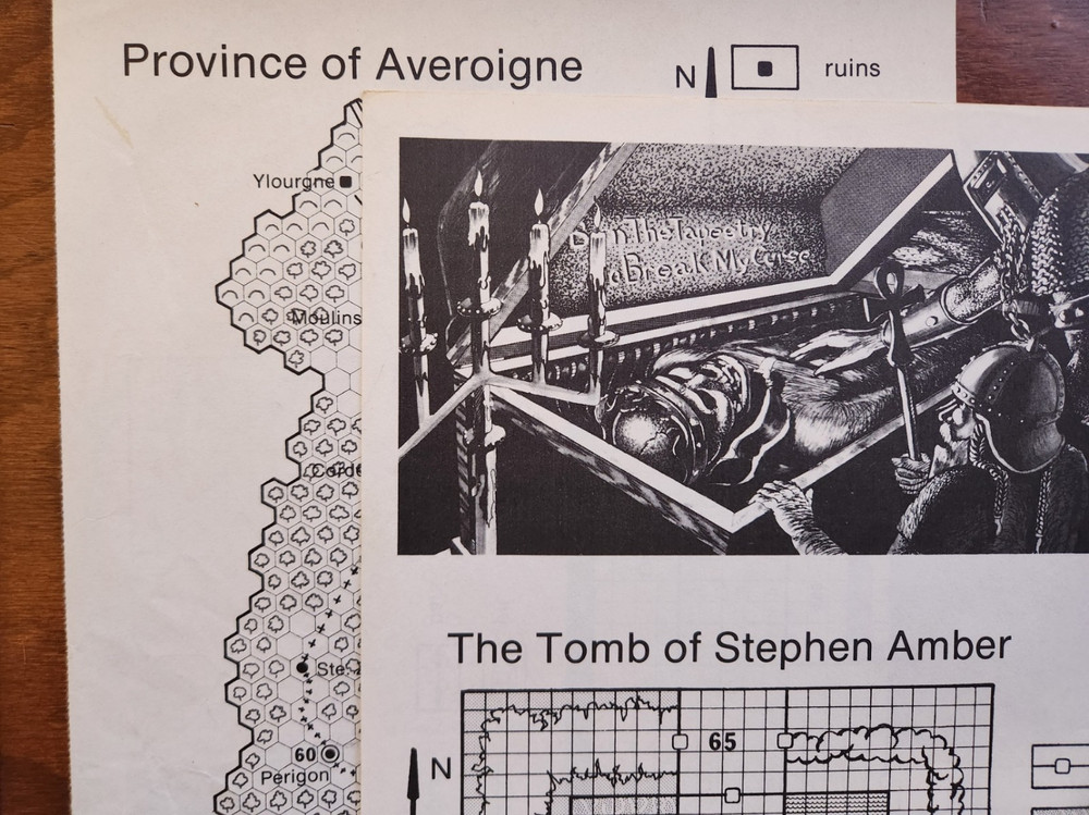 X2 Castle Amber module adventure D&D TSR Basic Dungeons & Dragons BECMI