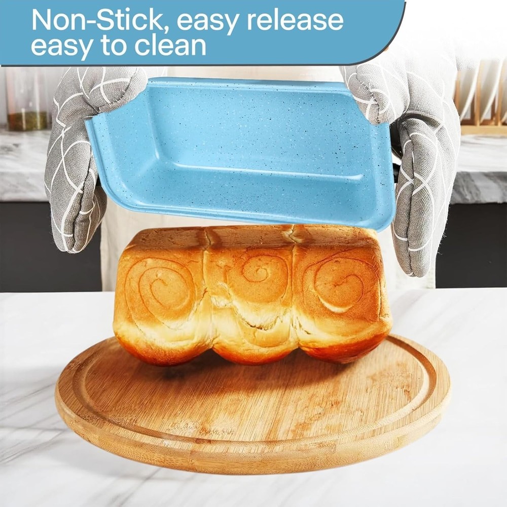 Baking Pans Set Non Stick Bakeware Sets Stackable Oven Safe Steel Baking Set