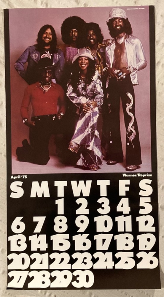 Larry Graham Central Station 1975 Calendar Page Mini Poster Funk Music