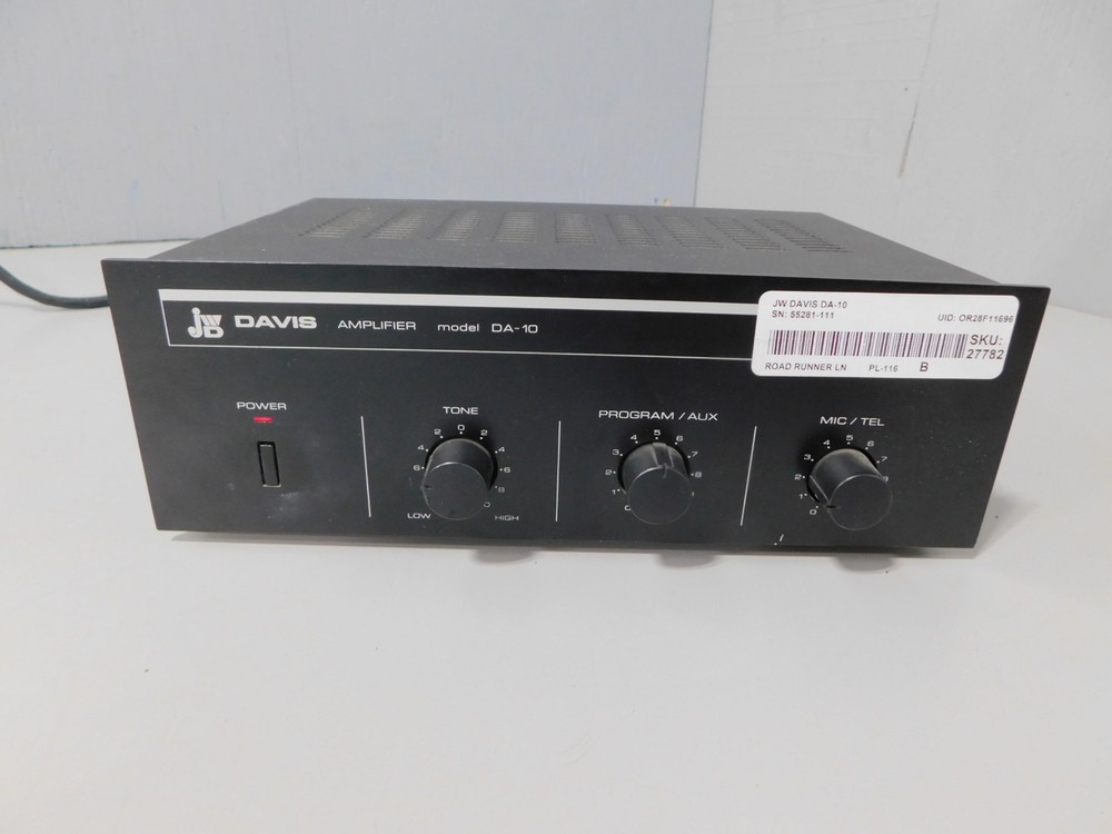 JW Davis Model DA-10 Audio Power Amplifier