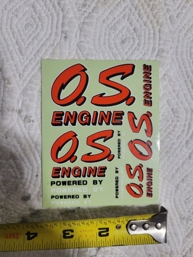 Vintage O.S. ENGINES Decal Sheet
