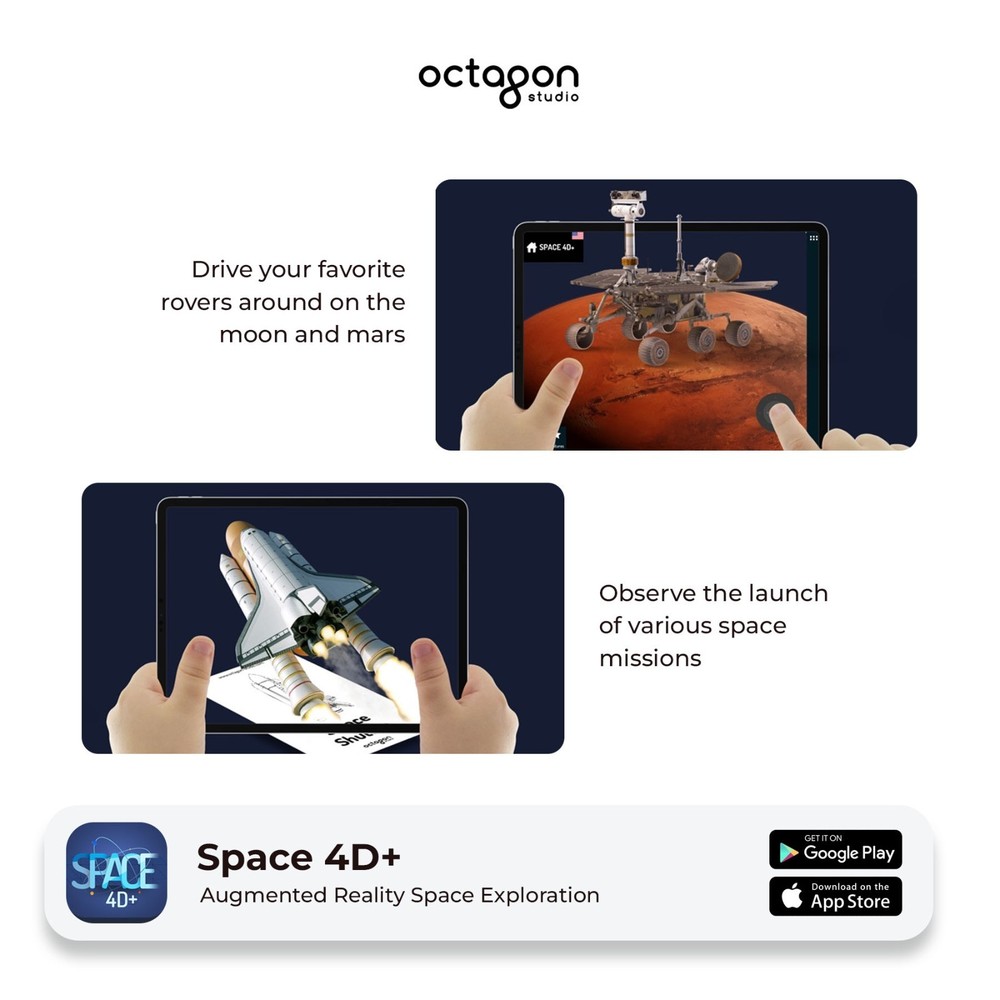 Space 4D+ AR Flashcards | Augmented Reality Learning Cards for Kids | STEM Gift