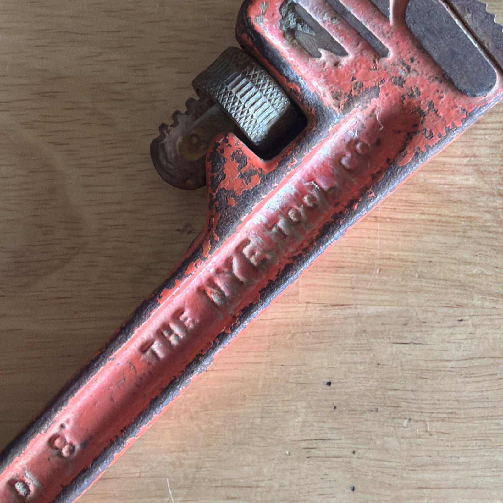 The NYE Tool Co. 8" Pipe Wrench D8 Vintage Chicago USA READ!