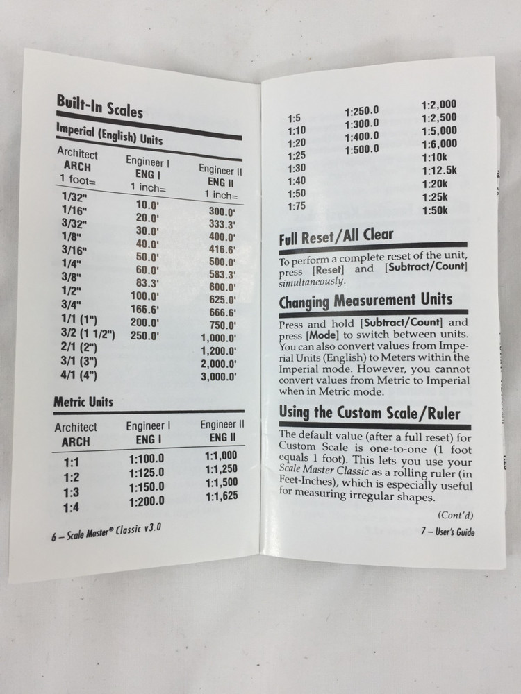 Calculated Industries Scale Master Classic Model 6020 Rolling Calculator