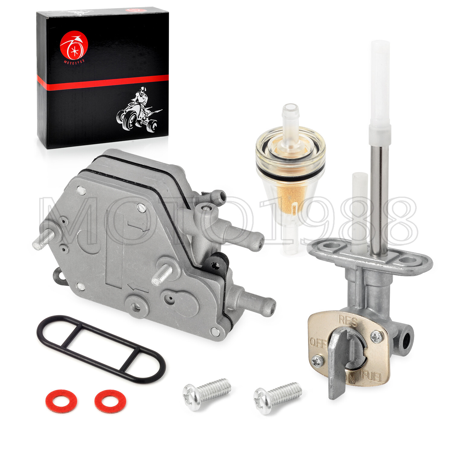 Fuel Valve Petcock and Fuel Pump For Polaris Outlaw 500 Predator 500 2003 - 2007