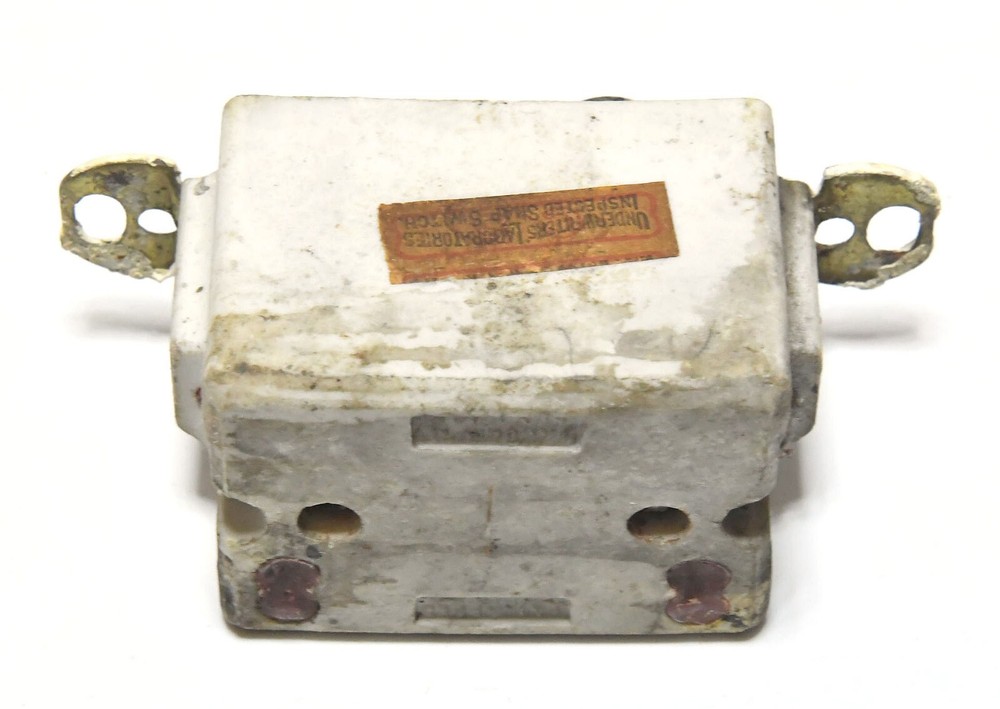 VINTAGE SINGLE POLE PUSH BUTTON LIGHT SWITCH #2