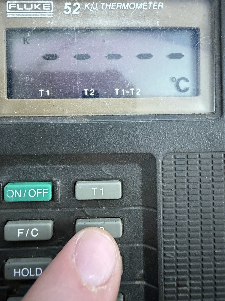 Fluke 52 K/J Thermometer – Hand Held Unit Only | Tested & Working