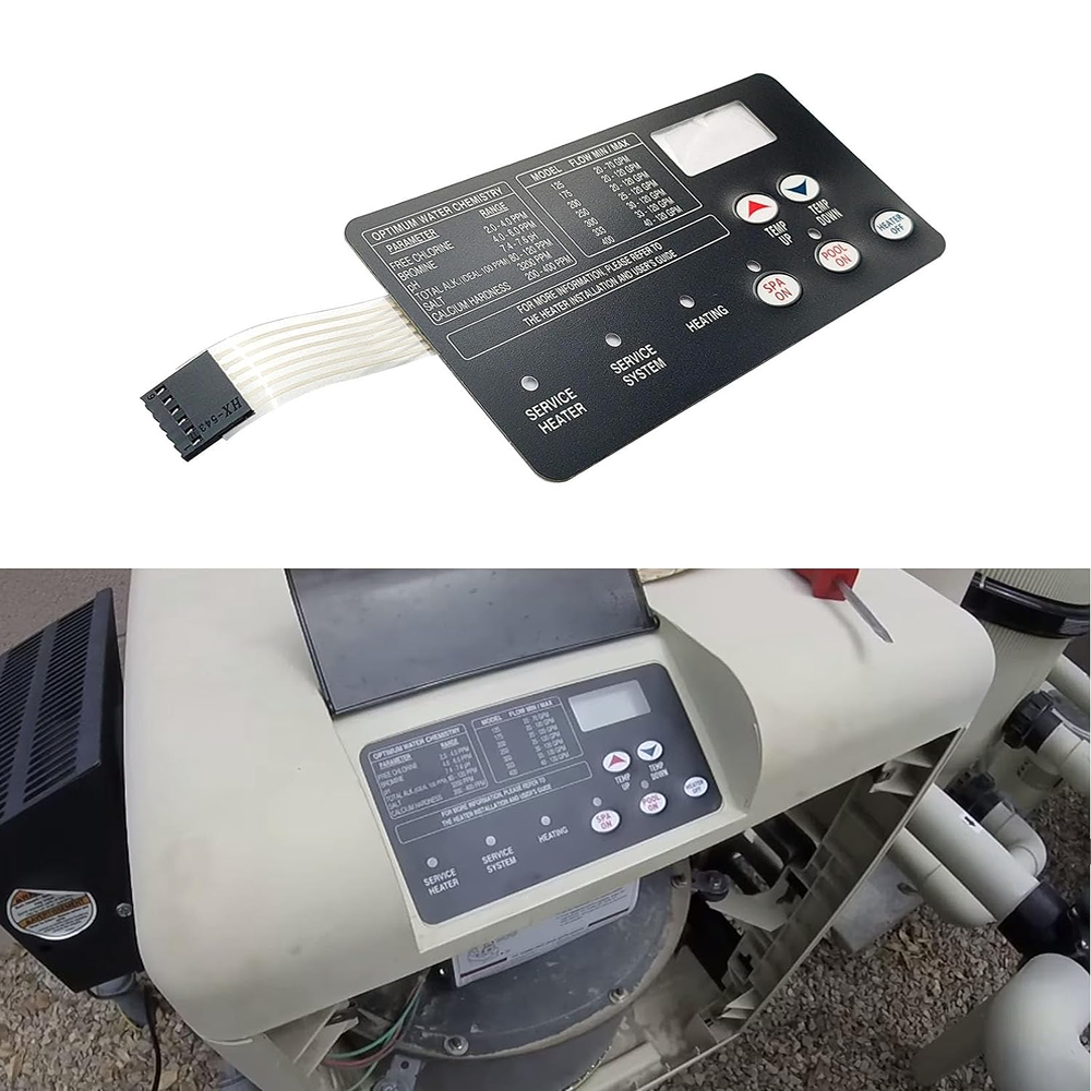 Replacement for Pentair 472610Z Switch Membrane Pad MasterTemp Pool & Spa Heater