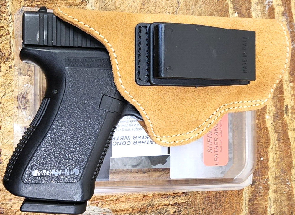 BlackHawk Suede Inside Pants RH Holster Leather Angle Adjustable ISP Glock 29 30