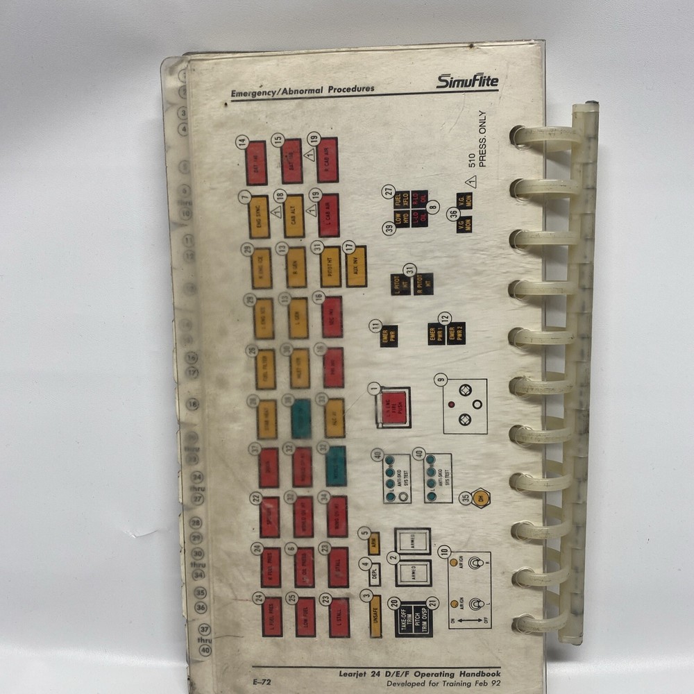 LearJet 24 Operating Handbook SimuFlite