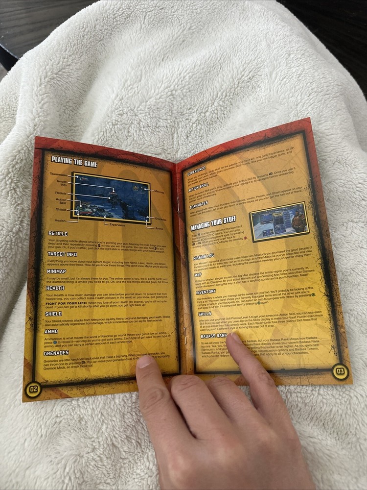 XBOX 360 Manual Only Borderlands 2