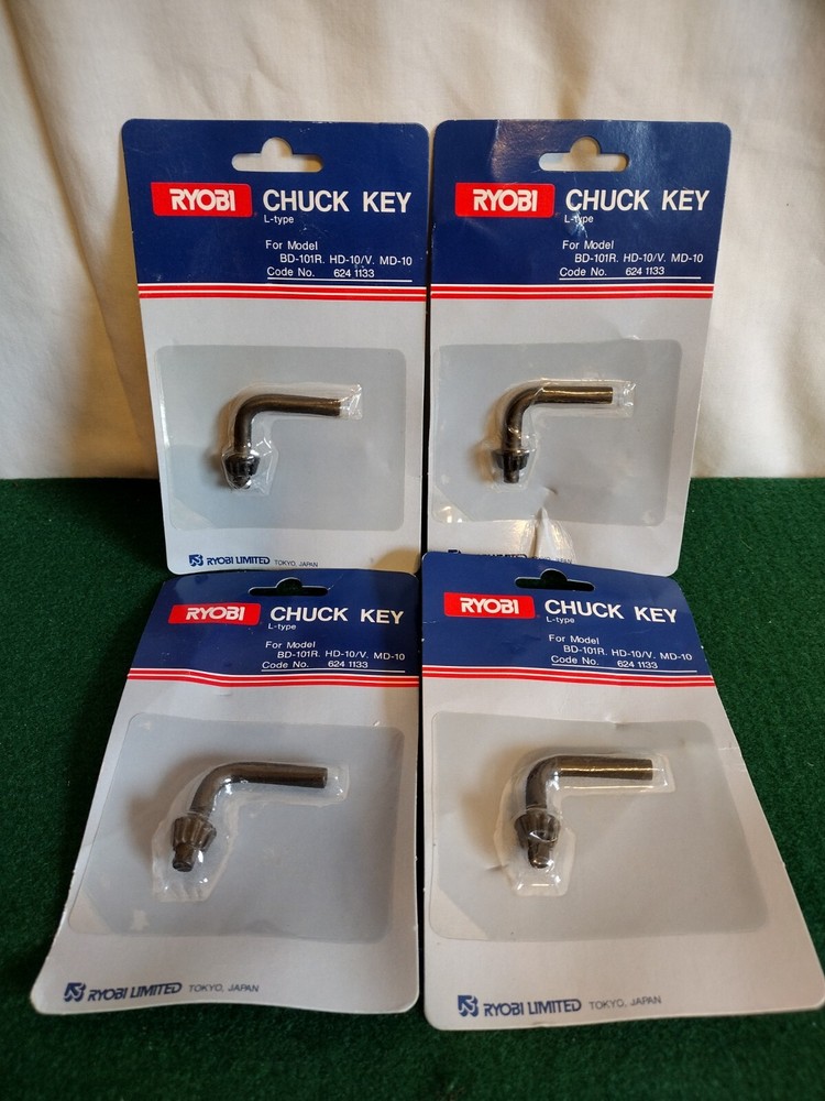 X4 Ryobi  Chuck Key L-Type New. Read Description