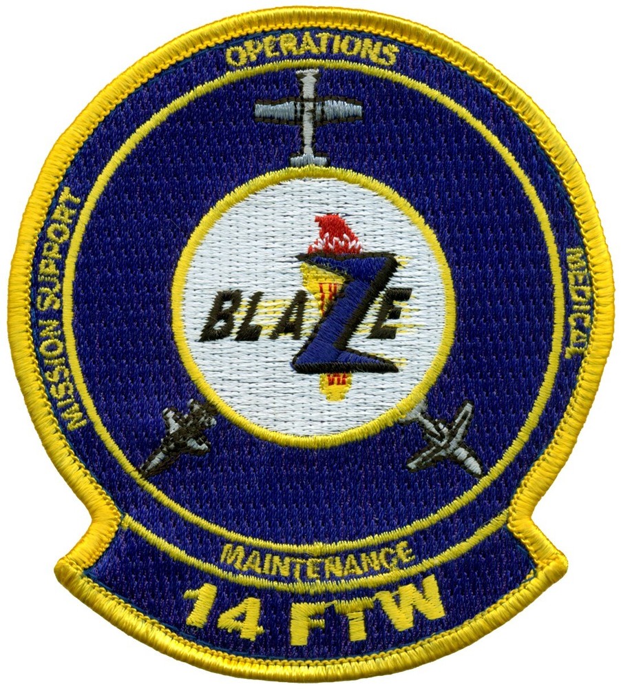 USAF 14th FLYING TRAINING WING  GAGGLE PATCH