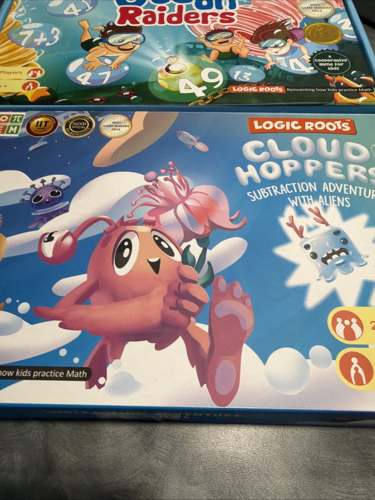 Logic Roots Cloud Hoppers & Ocean Raiders Game, Educational FUN