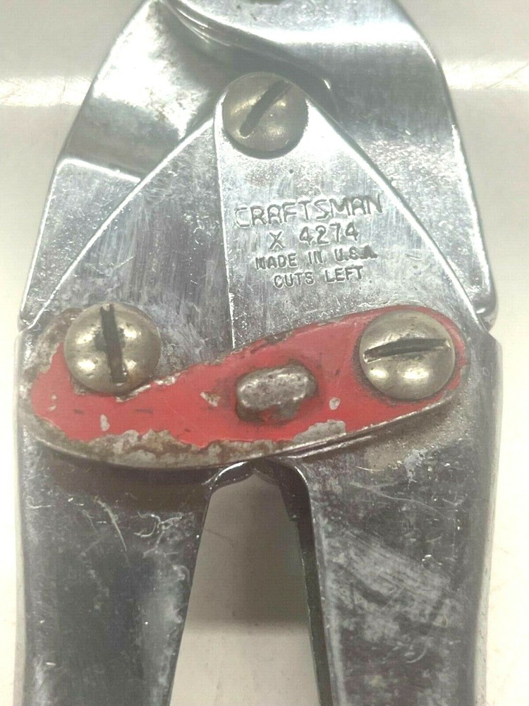 CRAFTSMAN TOOLS LEFT CUT AVIATION TIN SNIPS, X4274