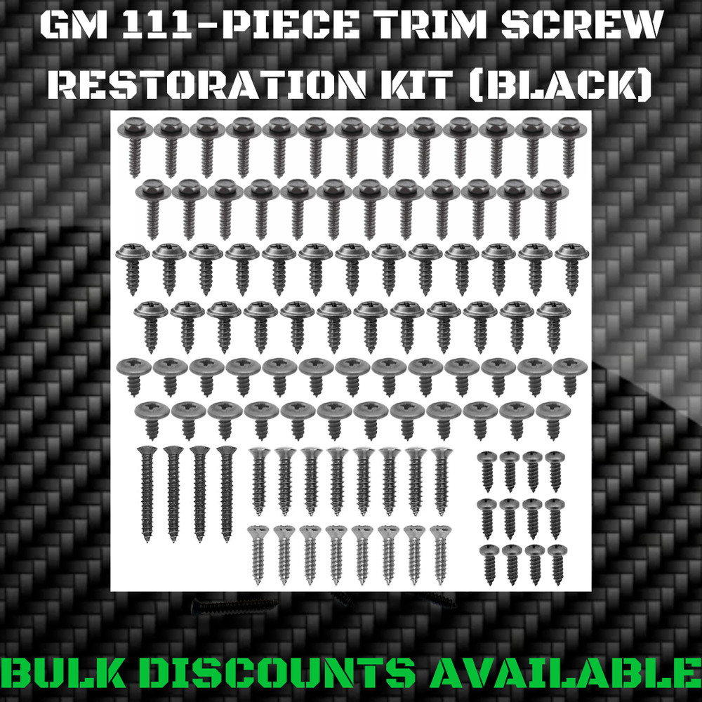 GM CHEVROLET #8 Interior Exterior Molding Bezel Grille Engine Bay Trim SCREW KIT