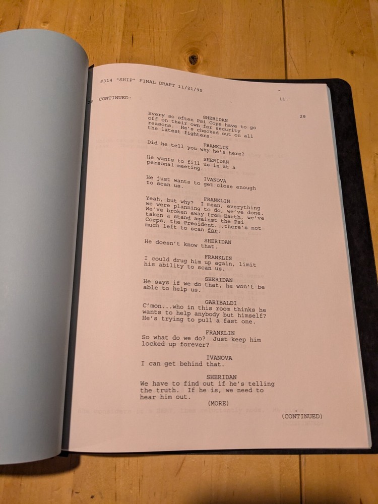 Babylon 5 Original Production Script ~ Ship of Tears