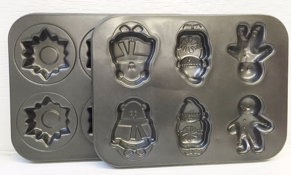 2 Aluminum Cake Mold Sheets