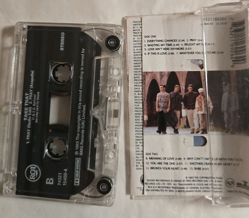 Take That Everything Changes Cassette Tape Single Great Condition