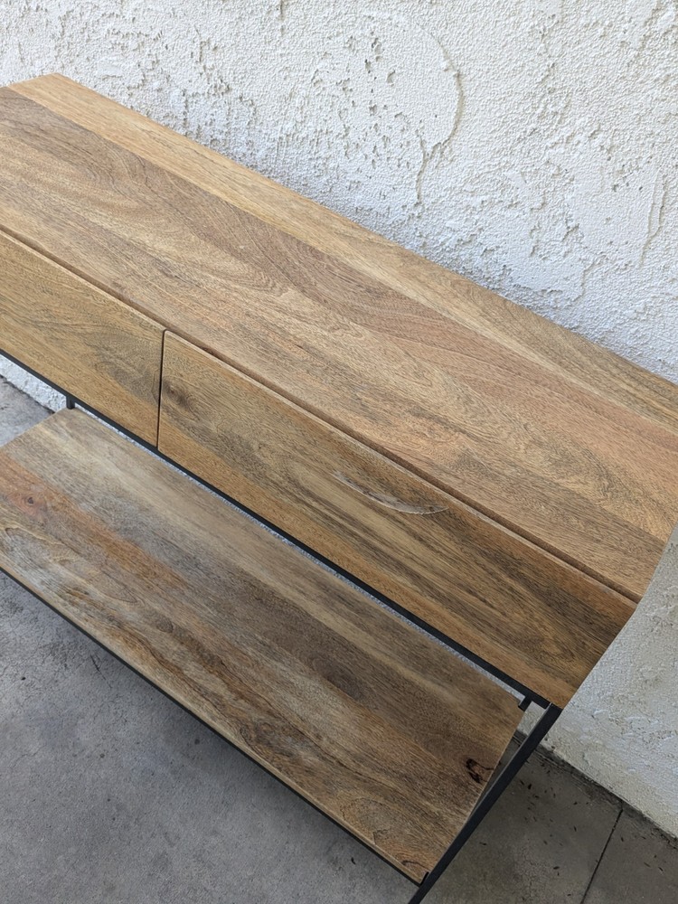 west elm industrial Console Media Entryway Sofa Sideboard Table