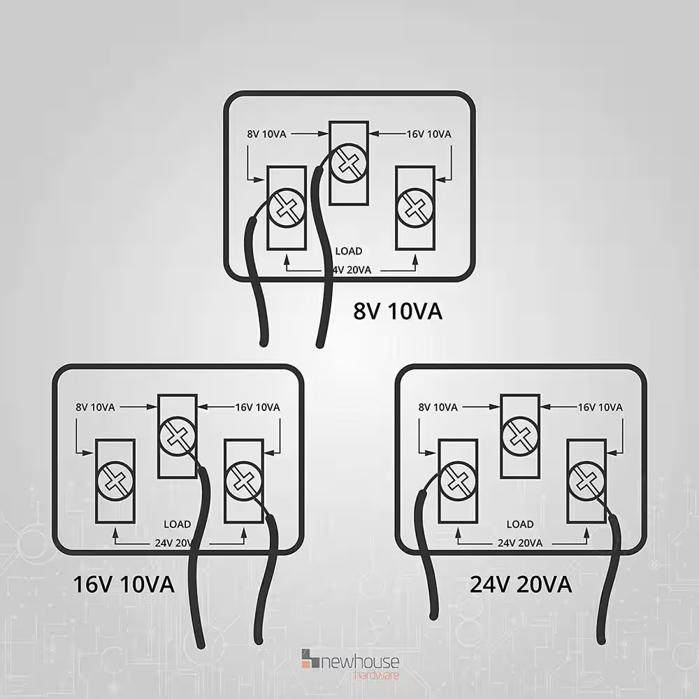 Wired Tri-Volt Doorbell Transformer