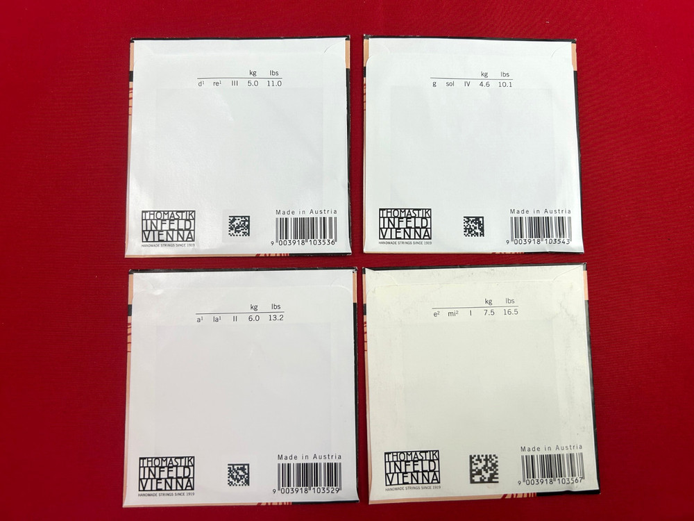 100% Authentic Thomastik Infeld Spirocore Violin String Set S15 4/4 -Aluminum E
