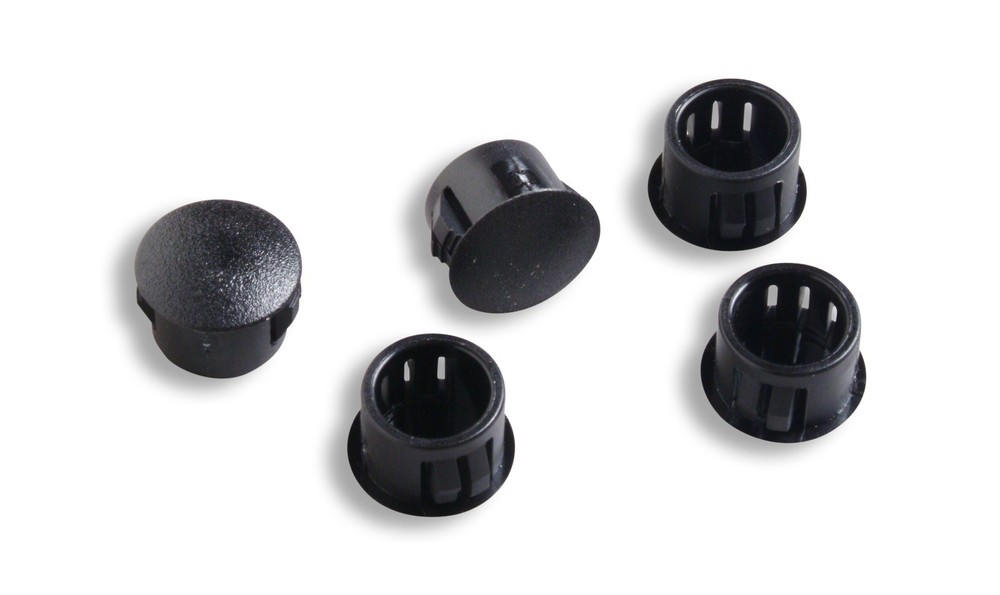 50 Hole Plugs 1/4" MBPF Locking Black