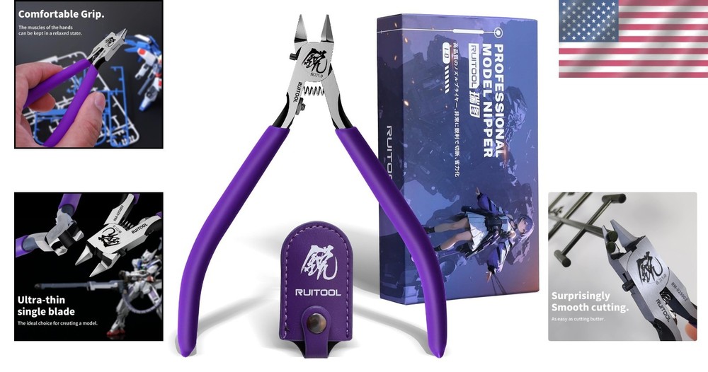 Model Nipper Precision Crafting Tool Plastic Model Cutting Tool Non-slip Grip