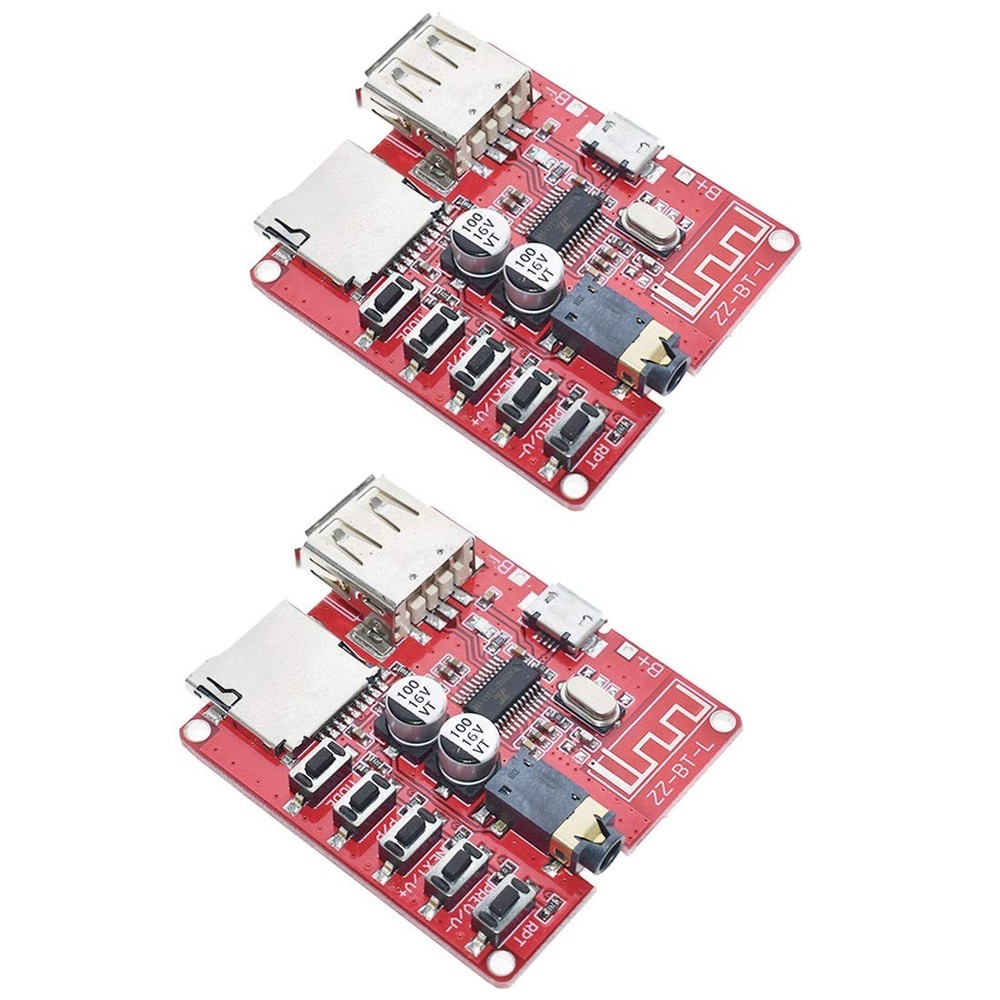 2x Compact Bluetooth Audio Decoder Modules - Supports USB/TF & Lossless Formats