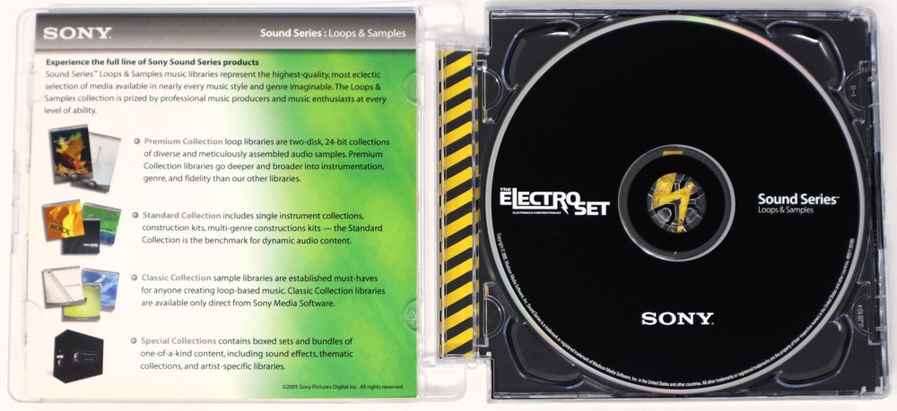 Sony Sound Series The Electro Set Loops/Samples Library/Sampling CD 2000s