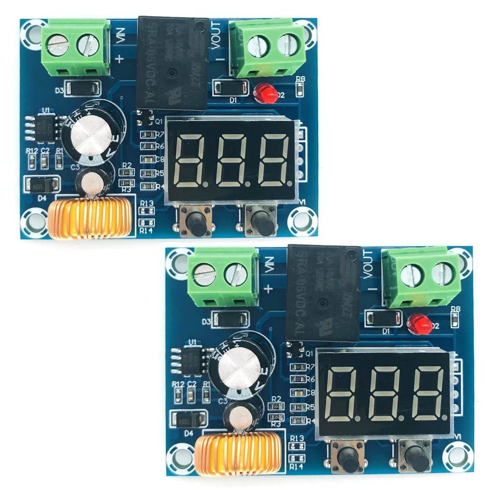 2 Pack 12-36V Lithium Battery Over Discharge Protection Module Switch
