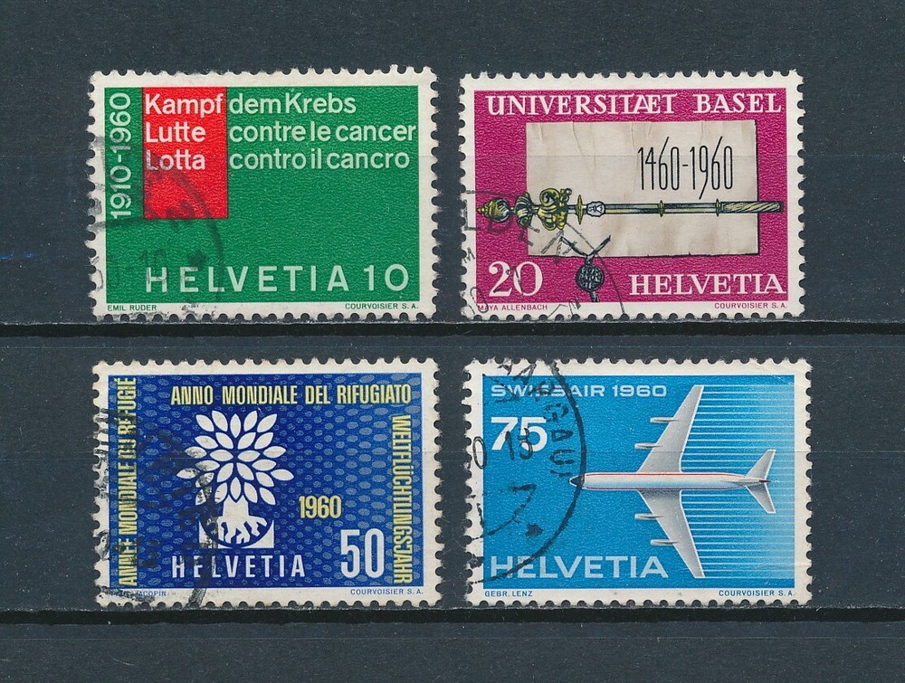Switzerland   378-81 used, 1960