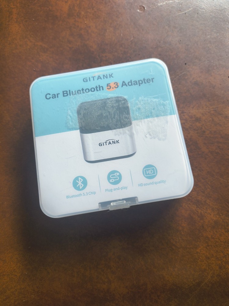 Gitank USB Bluetooth 5.3 Car Adapter Compatible for Small, Black