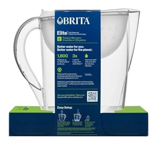 Brita Tahoe 10-cup Pitcher with Elite Filter