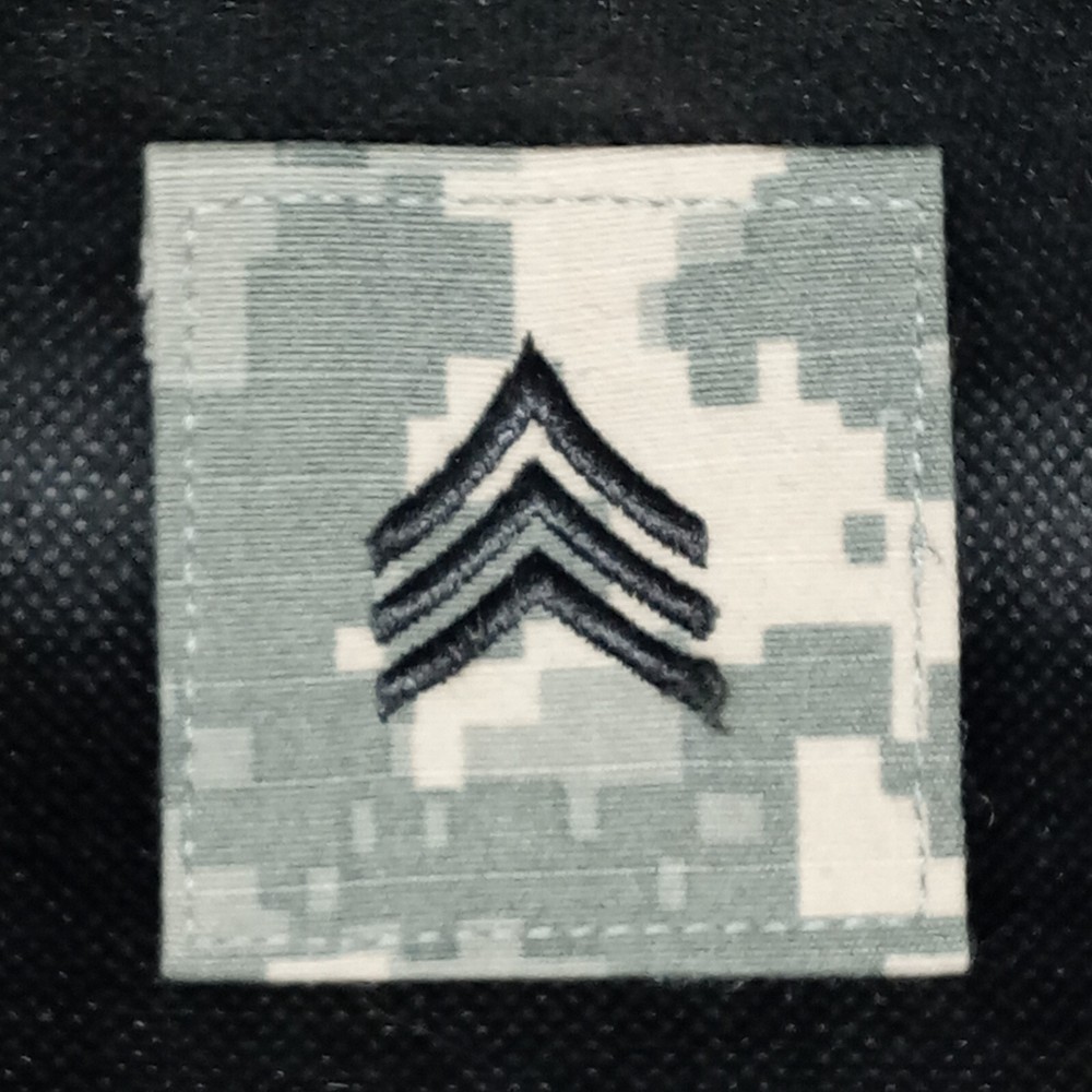 E-5 Sgt Sergeant Hook Tab Patch US Army Air Force Military Insignia