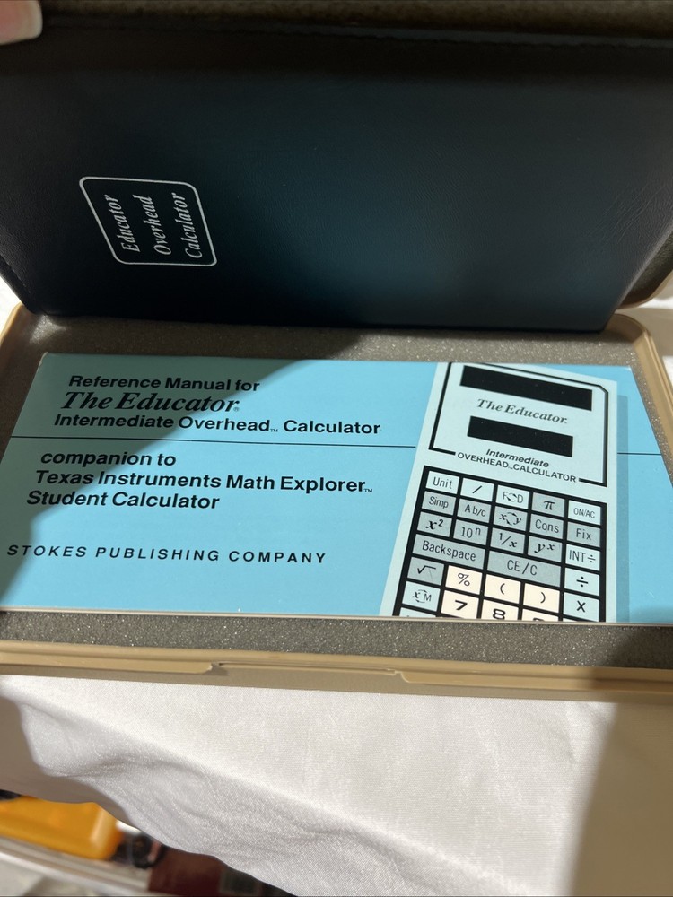 The Educator Overhead Calculator, intermediate math explorer, Texas instruments
