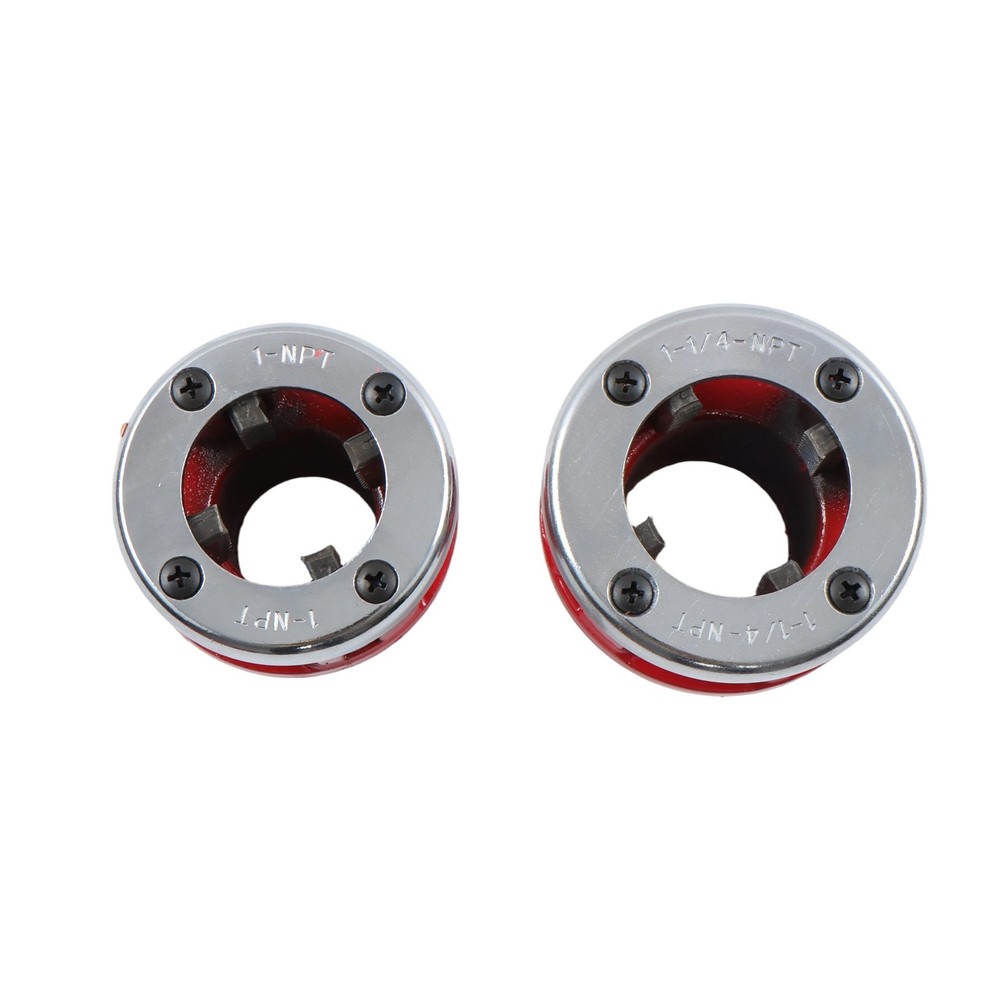 7 Size BSPT Pipe Threader 3/8" To 2" Dies Set W/ Handle Pipe Threader Threading