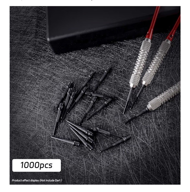 Cyeelife 2BA Thread Soft Tip Dart Points - Plastic Dart Tips - 100/1000 Pack Pre