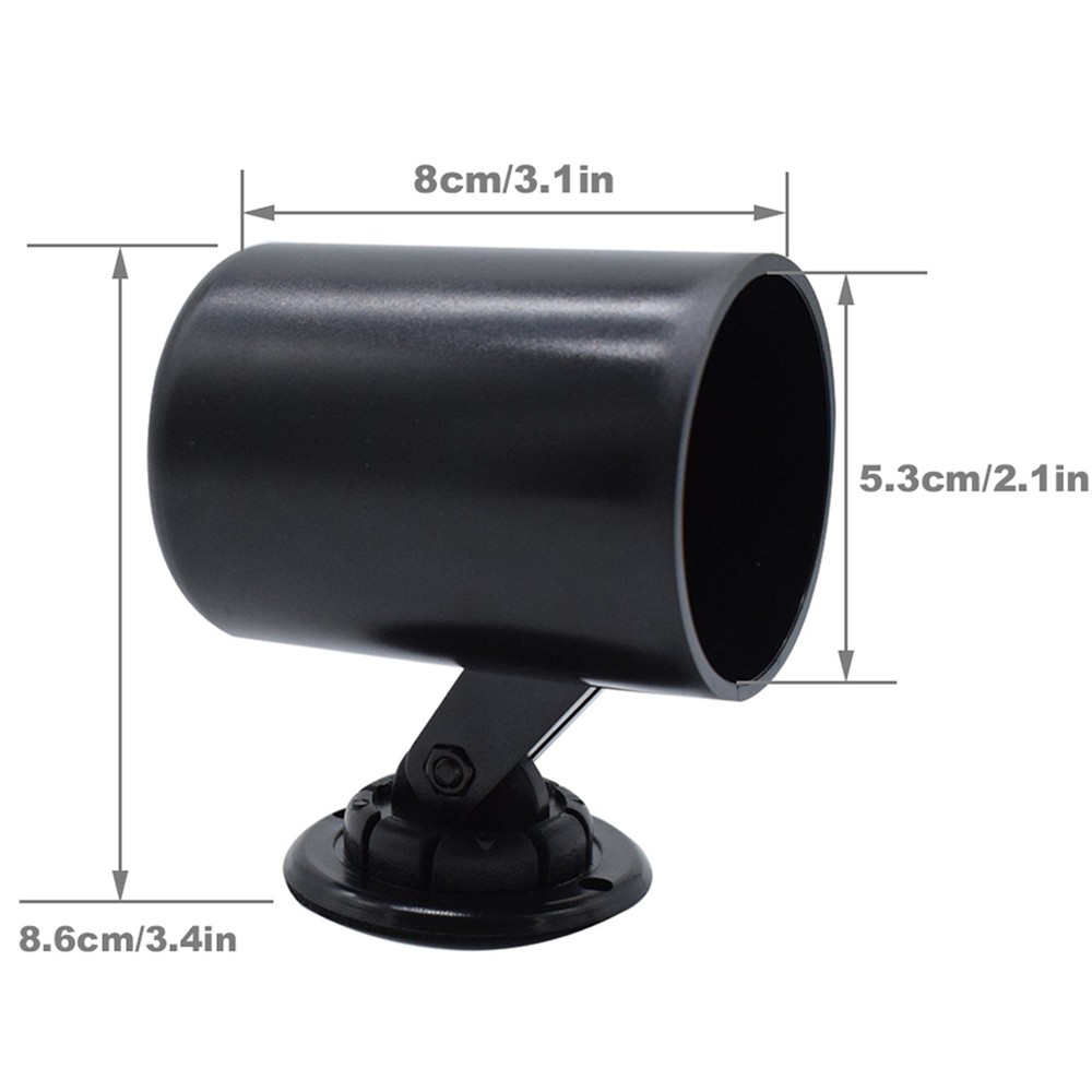 Universal 52mm 2" Single Gauge Meter Pod Dashboard Mount Holder Bracket Black